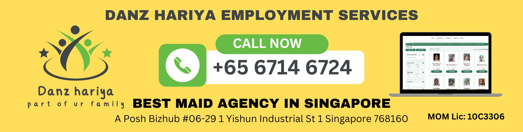 Danz Hariya Employment Services banner